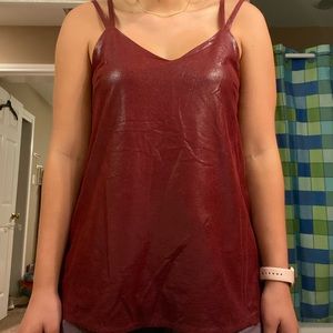 Maroon snake skin blouse!